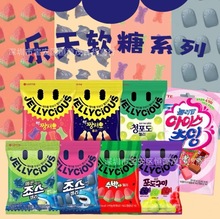 韓國進口樂天果汁軟糖西瓜水果味QQ糖可愛鯊魚糖果休閑零食大批發