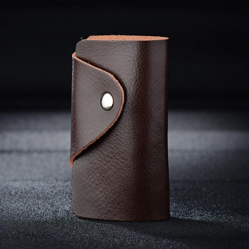 Factory wholesale Korean women's leather gift key bag advertising home key bag calfskin men's keychain