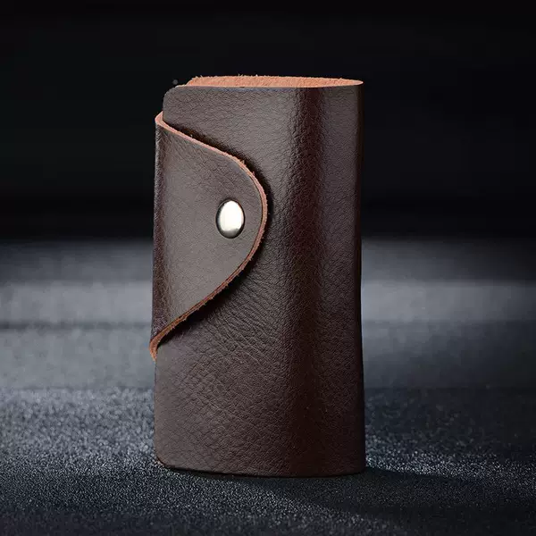 Factory wholesale Korean women's leather gift key bag advertising home key bag calfskin men's keychain
