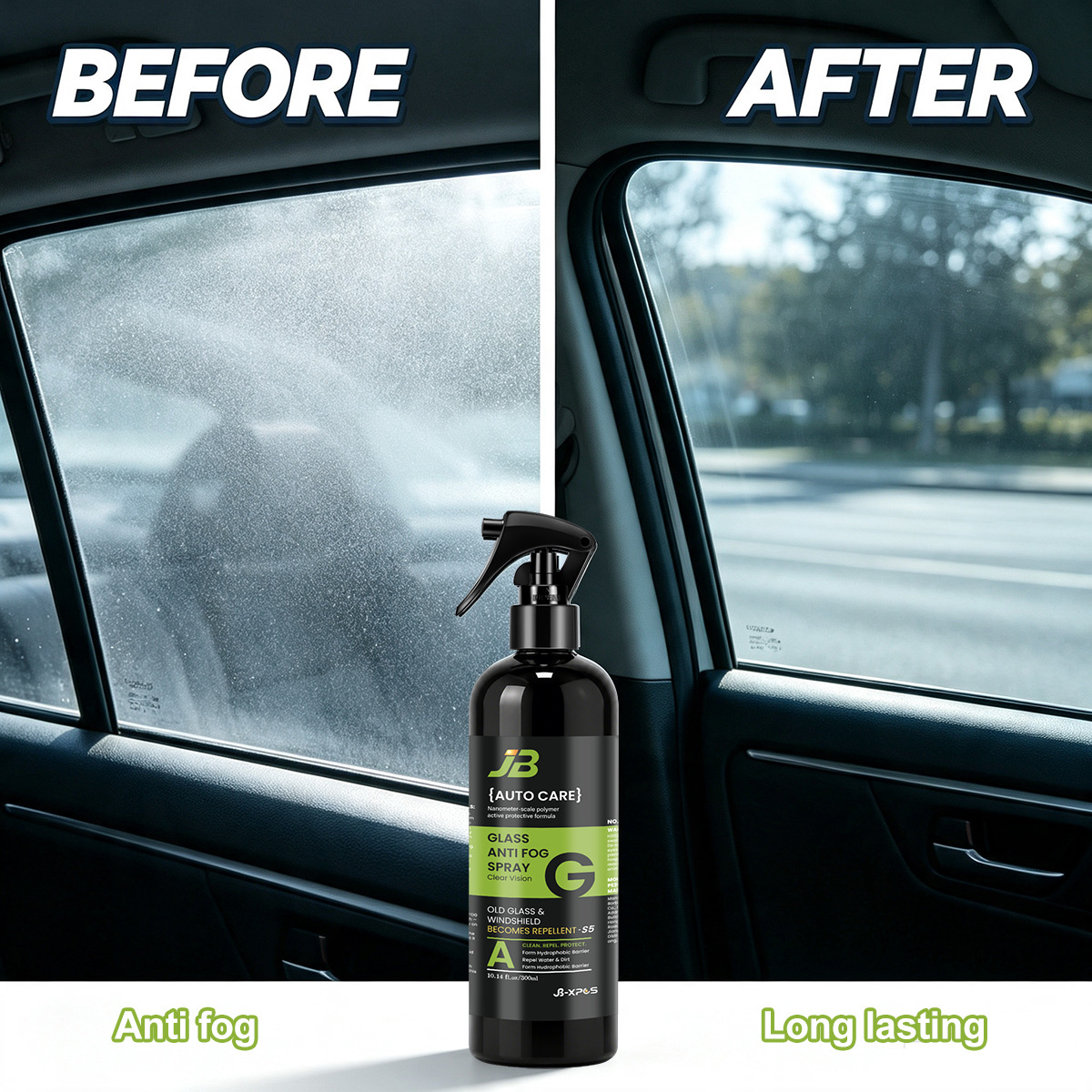 YT0505 Car Glass Anti-Fog Agent, specifically for cross-border sales, is a hydrophobic coating designed to prevent fog and rain on rearview mirrors and car windows