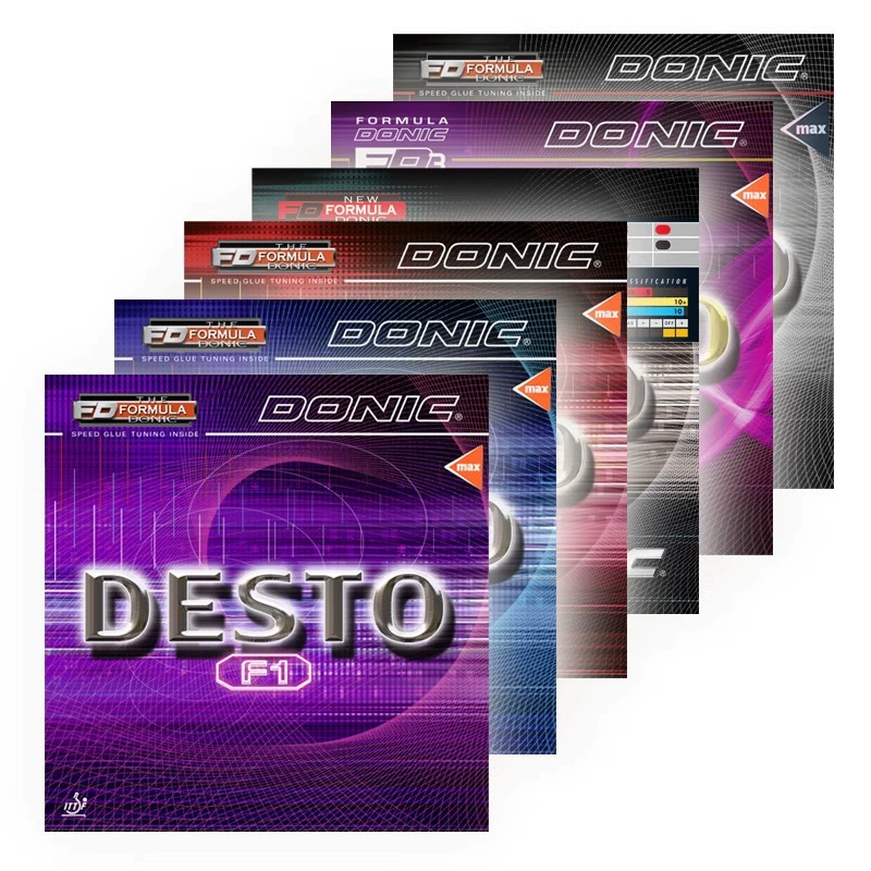 Немецкая ракетка для настольного тенниса DONIC F1 с закаленной резиной F2 F4 ПЛЮС красочная резина F3 с внутренней энергетической обратной резиной