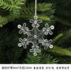 Acrylic transparent pendant, crystal, decorations, layout, accessory, with snowflakes