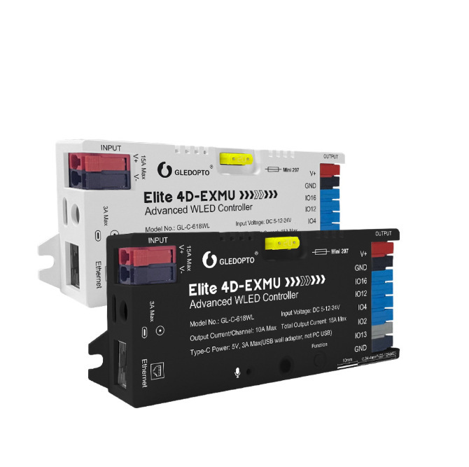 Gledopto 4-Channel Output Esp32 Ethernet Wled Digital Light Strip Controller Gl-C-618Wl Gledopto 4-Channel Output Esp32 Ethernet Wled Digital Light Strip Controller Gl-C-618Wl