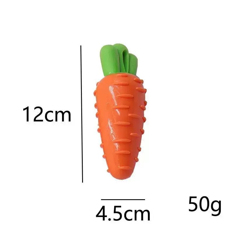 Zanahoria sonora TPR (12 * 4.5cm, 50g)