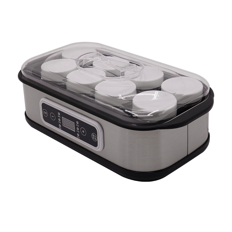 Cross-border European standard new luxury rectangular yogurt machine small fermentation machine milkshake jam cup breakfast set