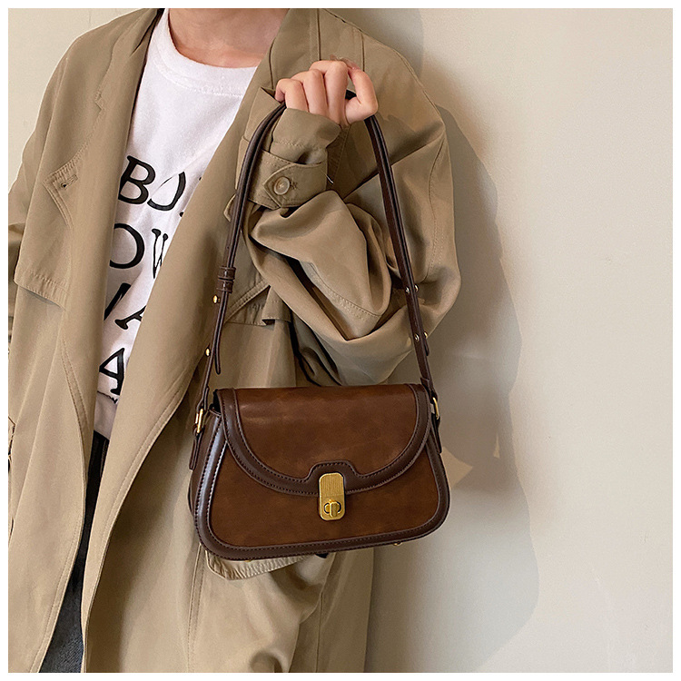 Women's Crossbody Bag Contrast Colour Small Square Shoulder Bag_voghion.com