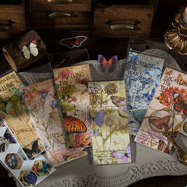 语闲2贴纸本 蝶梦追忆系列 蝴蝶手账DIY素材装饰打底20张入 6款选