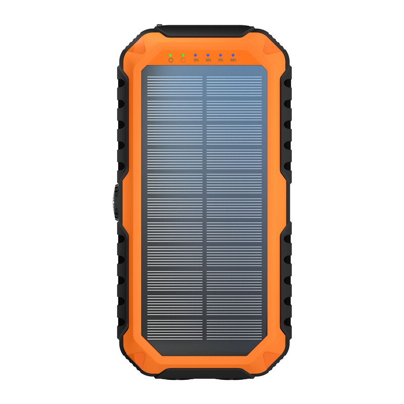 屋外用ワイヤー手回し発電ソーラーパワーバンク 20000 mAh、大容量ソーラーモバイル電源|undefined