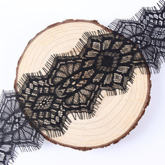 Eyelash lace edge, double eyelash hollow lace edge, nylon eyelash lace black lace lingerie accessories