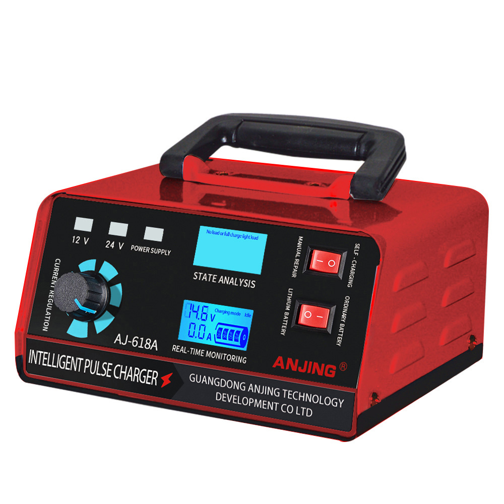 Motorcycle Battery Charger 12V 24V Car Battery Charger Pure Copper High Power Lead-Acid Battery Charger