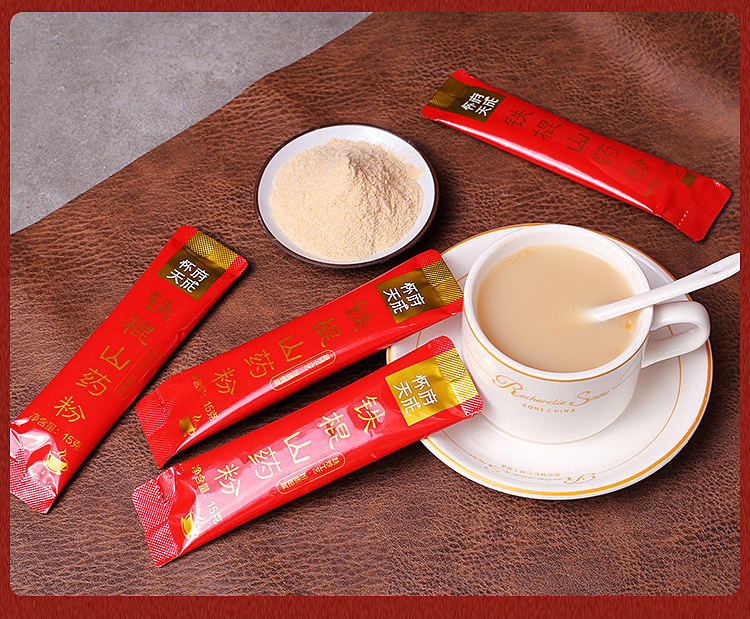 Wenxian Iron Stick Yam Powder Chinese Yam Powder Gift Box 600g Traditional Bran Fried Huai Shan Yao in use