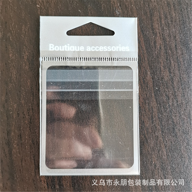 Bolsa de Embalaje Universal de accesorios pequeños en stock bolsa de joyería de plástico transparente compuesto sellado inverso ziplock bolsa al por mayor