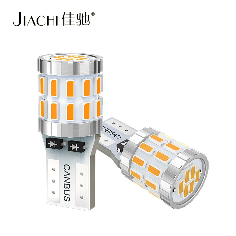 Трансграничная горячая Распродажа T10 Автомобильный светодиодный светильник для внутреннего освещения 3014-30SMD индикатор ширины желтый свет номерного знака Янтарный маленький свет