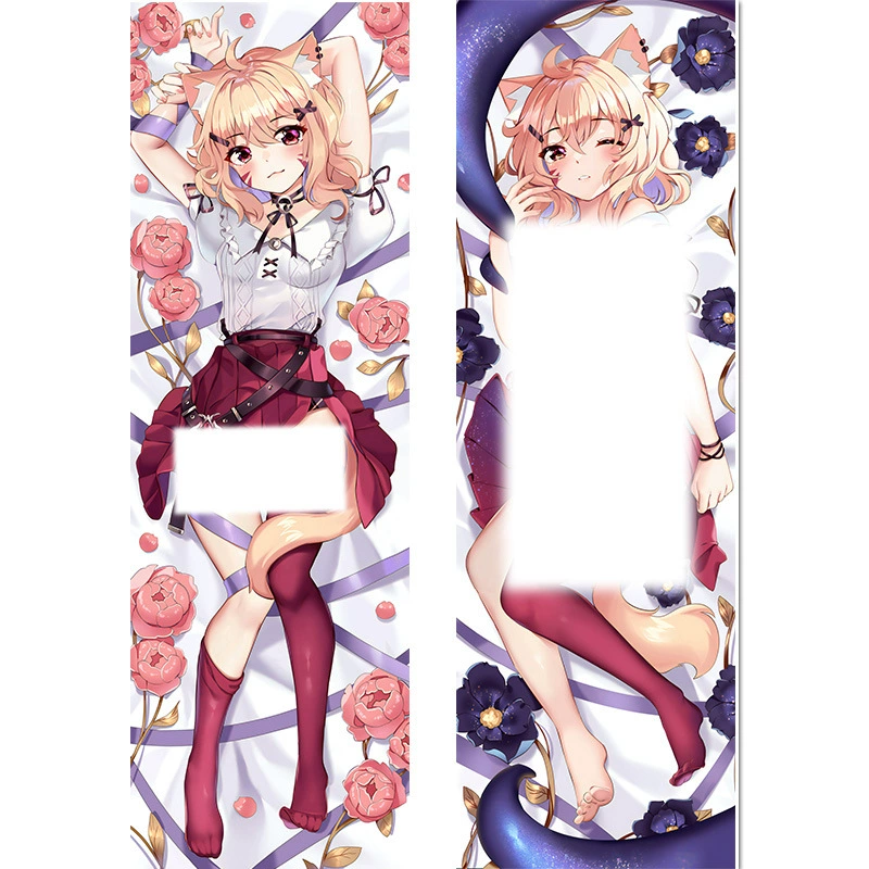 Наволочка для подушки Furry Beast Mother Beast Ear Girl Little Fox Kawaii Loli Anime и другие подушки 2Way50