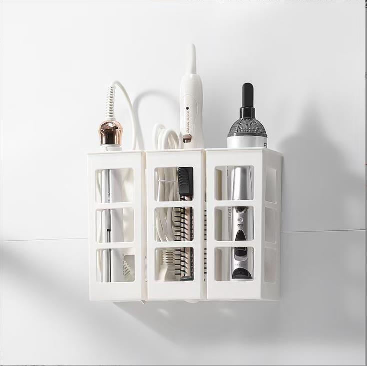 【Bathroom Essentials】Curling Iron Holder, Hair Dryer Stand, Waste Towel Storage Box, No-Drill Toilet Organizer 【Bathroom Essentials】Curling Iron Holder, Hair Dryer Stand, Waste Towel Storage Box, No-Drill Toilet Organizer