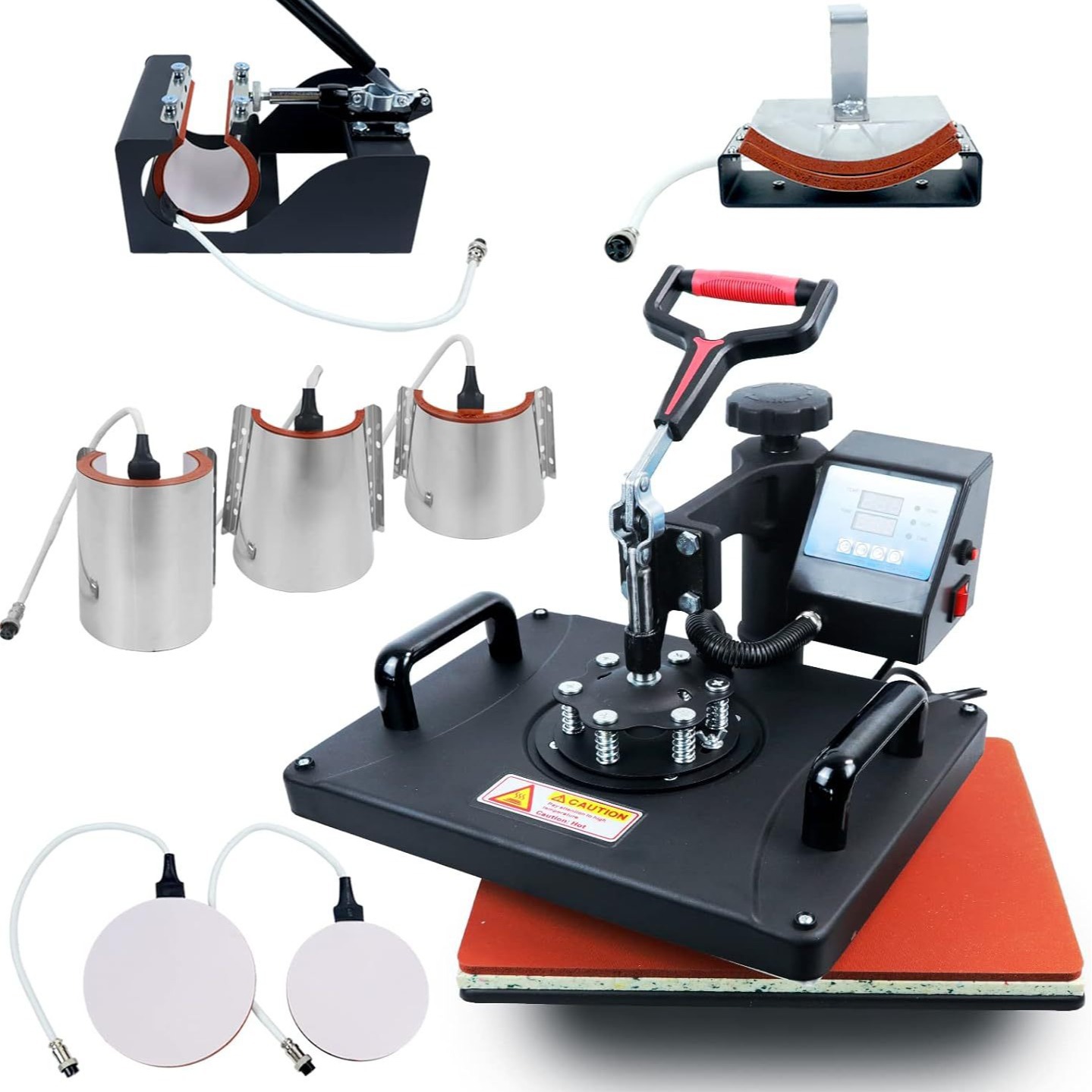 热转印机设备 杯子衣服 小型压烫标机2938多功能八合一摇头烫画机