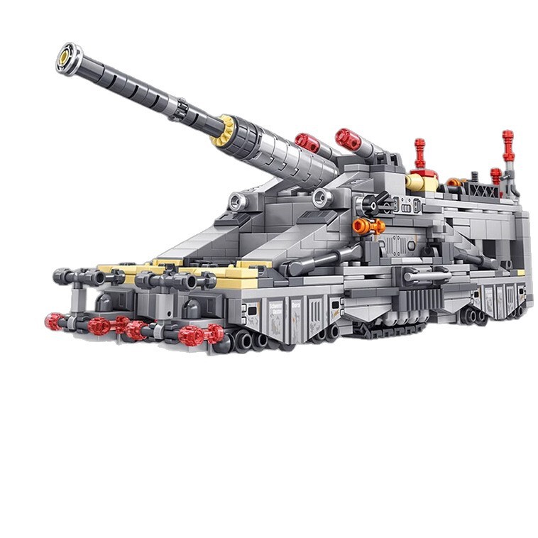 大型ボックス軍用戦車科学と教育パズル組み立てビルディングブロック小粒子夏休み子供の日のおもちゃ男の子機関ギフト|undefined