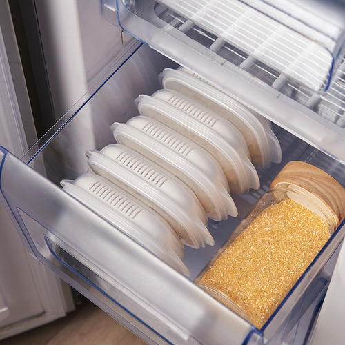 Rice packaging box kitchen microwave heated lunch box student lunch box home storage refrigerator freezer crisper
