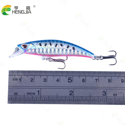 HENGJIA's new long-range submersible minnow bait 6.8CM/6.5G tipped bass wholesale minnow bait