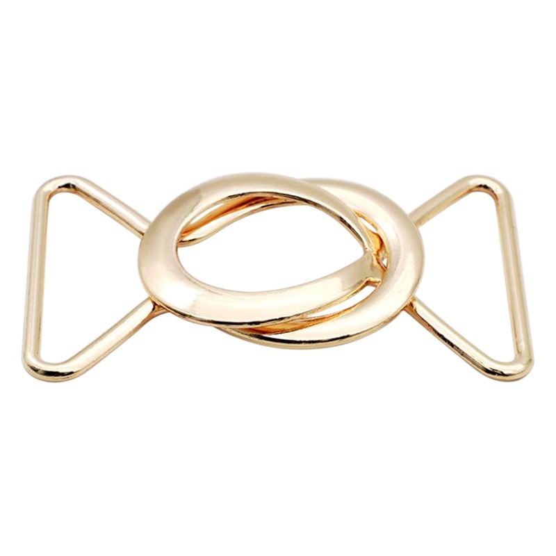 Metal hebilla simple 8 en forma de hebilla de todo partido cinturón hebilla abrigo cortavientos DIY ropa botón accesorios aleación