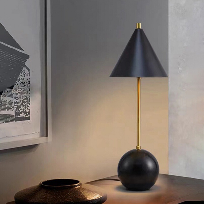 Nordic creative marble table lamp post-modern minimalist art decoration bedroom lamp living room study bedside lamp Nordic creative marble table lamp post-modern minimalist art decoration bedroom lamp living room study bedside lamp