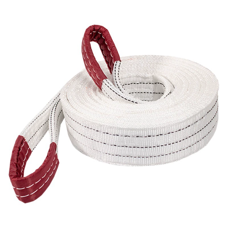 Промышленный полипропиленовый полиэфирный усиленный подъемный ремень белый полипропиленовый подъемный ремень промышленный национальный стандарт полипропиленовый ремень буксирный трос