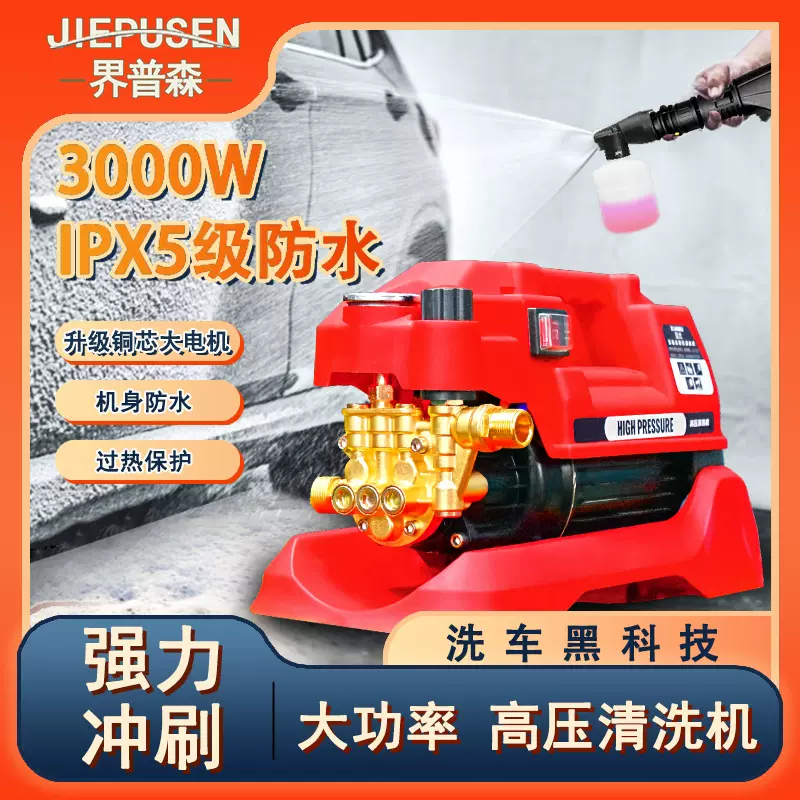 220v调压款洗车机 家用高压清洗机 手提便携式 洗车神器水枪苍龙