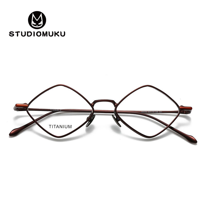 STUDIOMUKU gafas de madera cool, no importa cuál sea el gusto de las gafas estéticas marcos poligonales