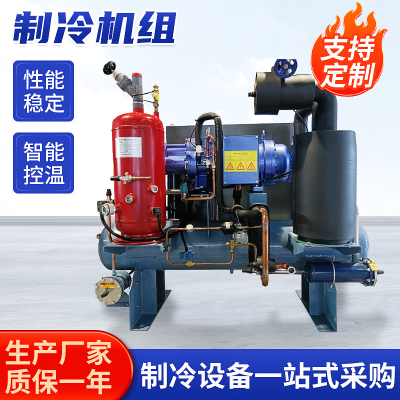 比泽尔双级低温冷库制冷压缩机组半封闭双级冷凝机组活塞并联机组