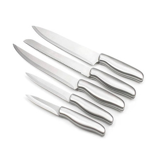 Wholesale Stainless Steel Knife Steel Shell Handle Santoku Knife Slicing Knife Bread Knife Cross-Border Knife Foreign Trade Export Manufacturer