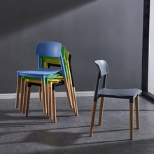 家用才子椅现代简约塑料椅休闲椅餐厅餐椅家用成人靠背椅会议椅子