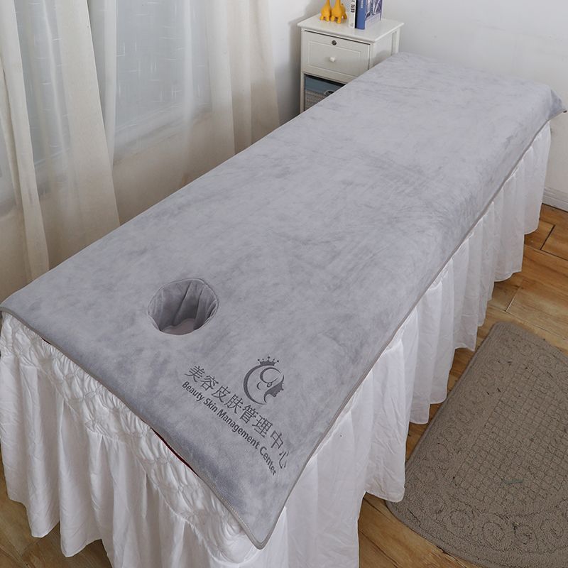 Beauty Salon Towels, Extra Thick Bed Towels, Massage Bed Sheets with Holes, Large Towels, Spa Bed Towels, Bath Towels with Holes, Cross-Border E-Commerce