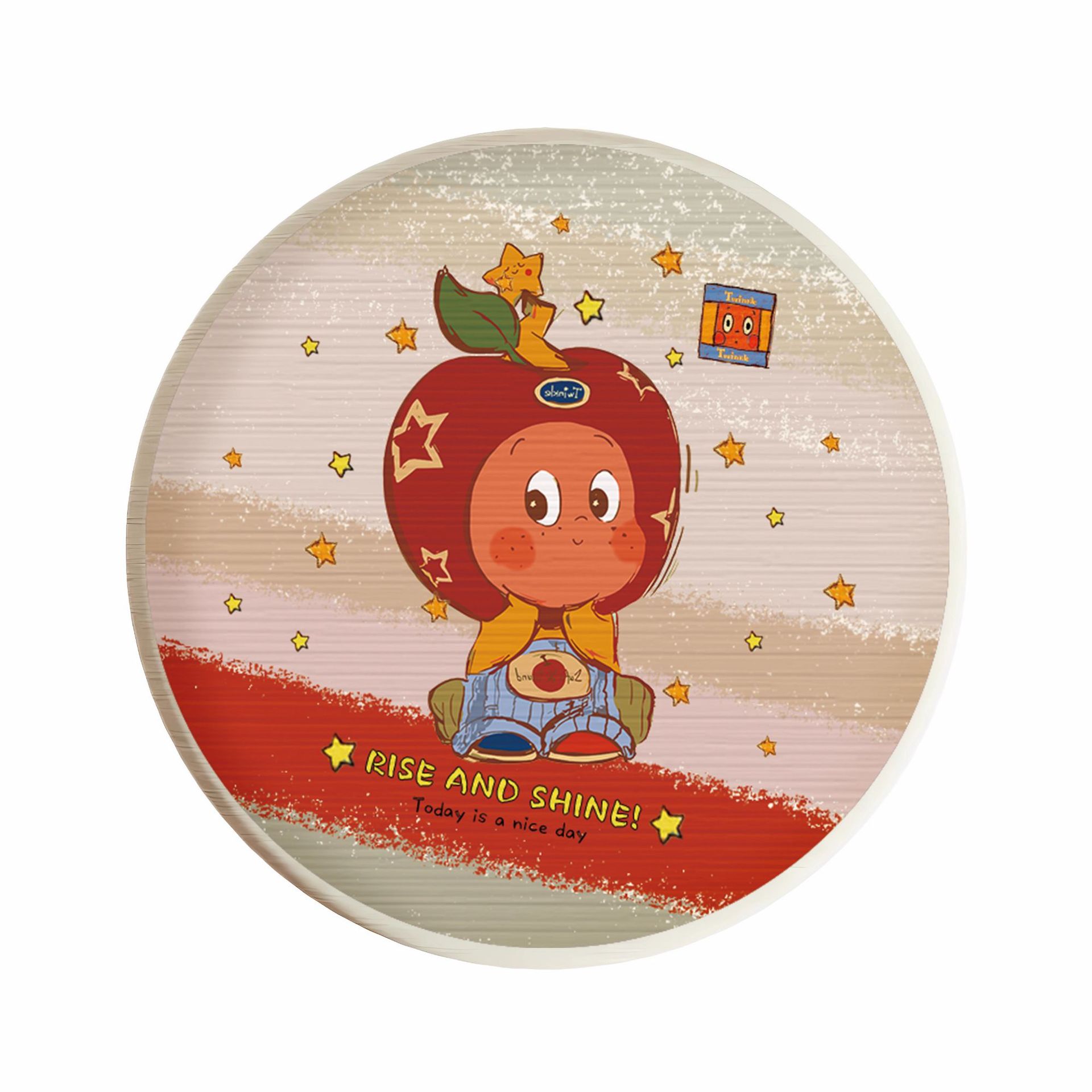 Posavasos de café de oficina de dibujos animados, posavasos de escritorio, posavasos de agua redondos, almohadillas absorbentes de agua de barro de diatomeas, encimera de secado rápido