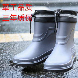 [3515 Strongman Rain Boots] New Waterproof Shoes, Non-Slip and Wear-Resistant, Construction Site Construction Kitchen Work Drop Shipping