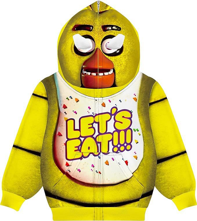 노란색 글자 어린이 지퍼