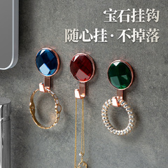 塑料單鈎輕奢掛鈎免打孔貼粘膠衛生間粘鈎強力浴室門後無痕掛衣鈎