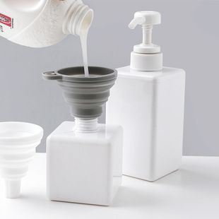 Silicone funnel Mini Retractable folding funnel oil pouring wide caliber wine leakage oil leakage household small size funnel sub-packaging device