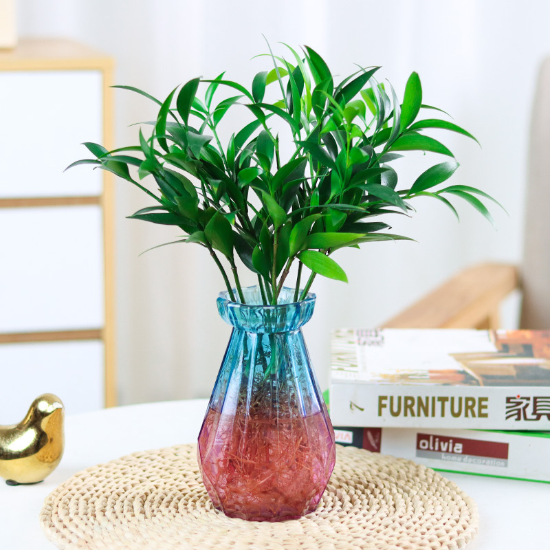 [두인 핫모델] 엄선된 대형 모기퇴치대나무 10그루 (청자색 다이아몬드 유리병 + 크리스탈)