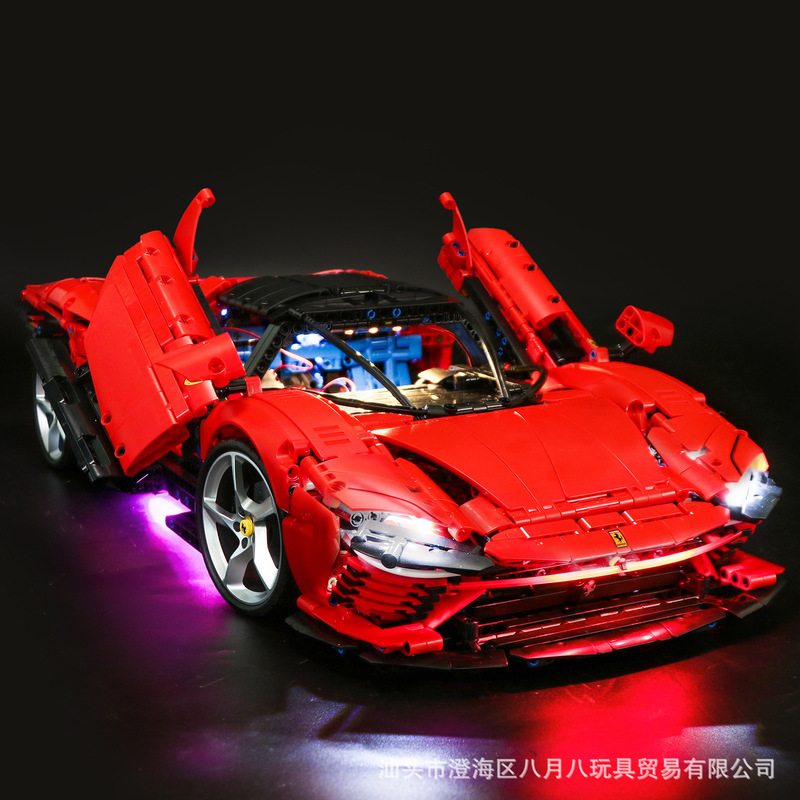 Byb Building Block Lighting Compatible with Lego 42143 Ferrari Daytonasp3 Building Blocks DIY Remote Control Led Lighting