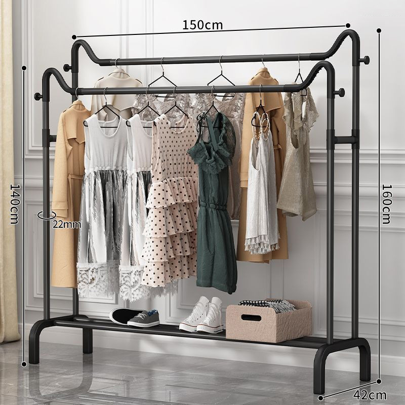 더블 폴 블랙 150 코트 랙