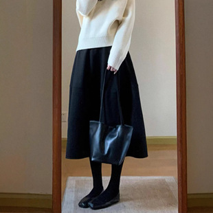 2025�ﶬ�����Ъ���Ư��ë�ػ���ȹ�������L��ɫ��ë��ȹ�@��