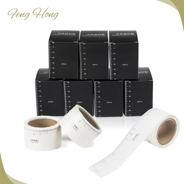 Tattoo disposable thrush ruler sticker conjoined eyebrow eyebrow auxiliary convenient eyebrow paste factory direct label