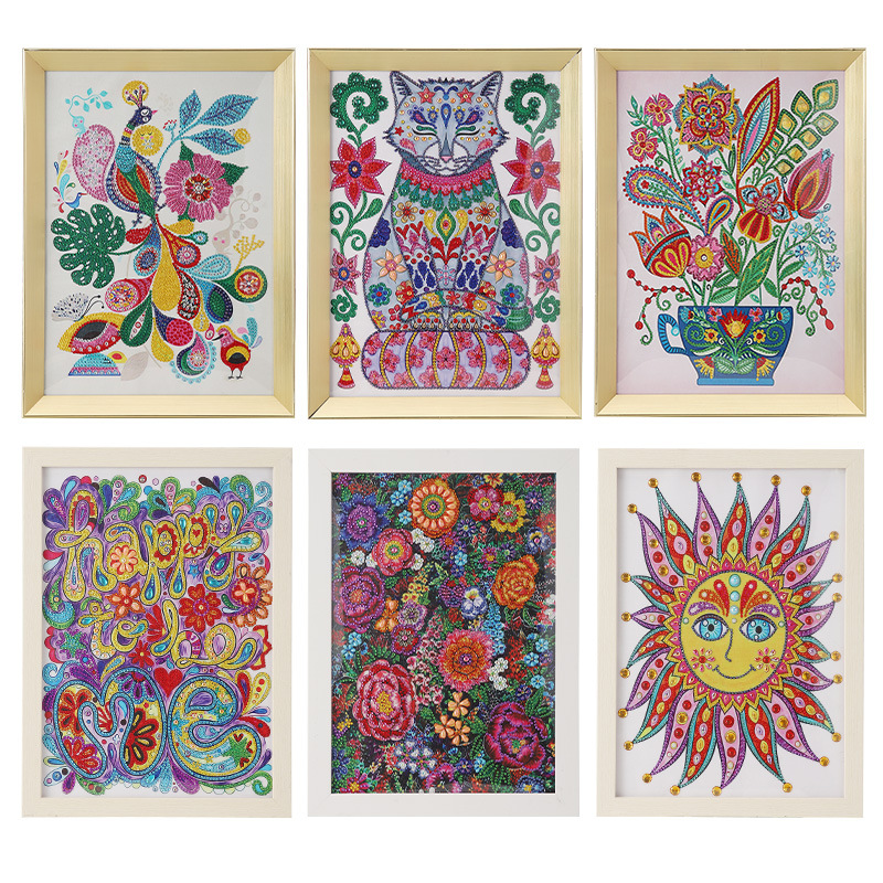 Pintura de diamantes 5D de estilo nórdico, superventas transfronteriza, con diamantes irregulares, arte de pared DIY hecho a mano, pintura decorativa para sala de estar, estilo INS.