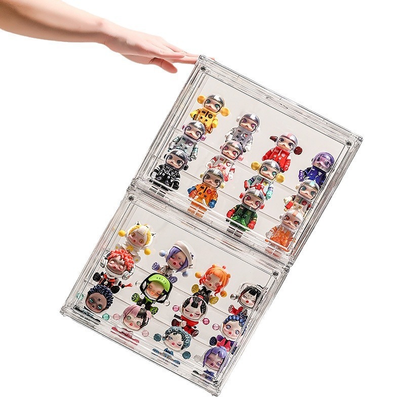 バブルマートディスプレイボックス大容量デスクトップ収納ボックス防塵ディスプレイスタンドモデル透明フィギュアブラインドボックス収納|undefined