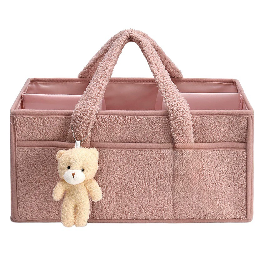 Плюшевая сумка для хранения детских подгузников