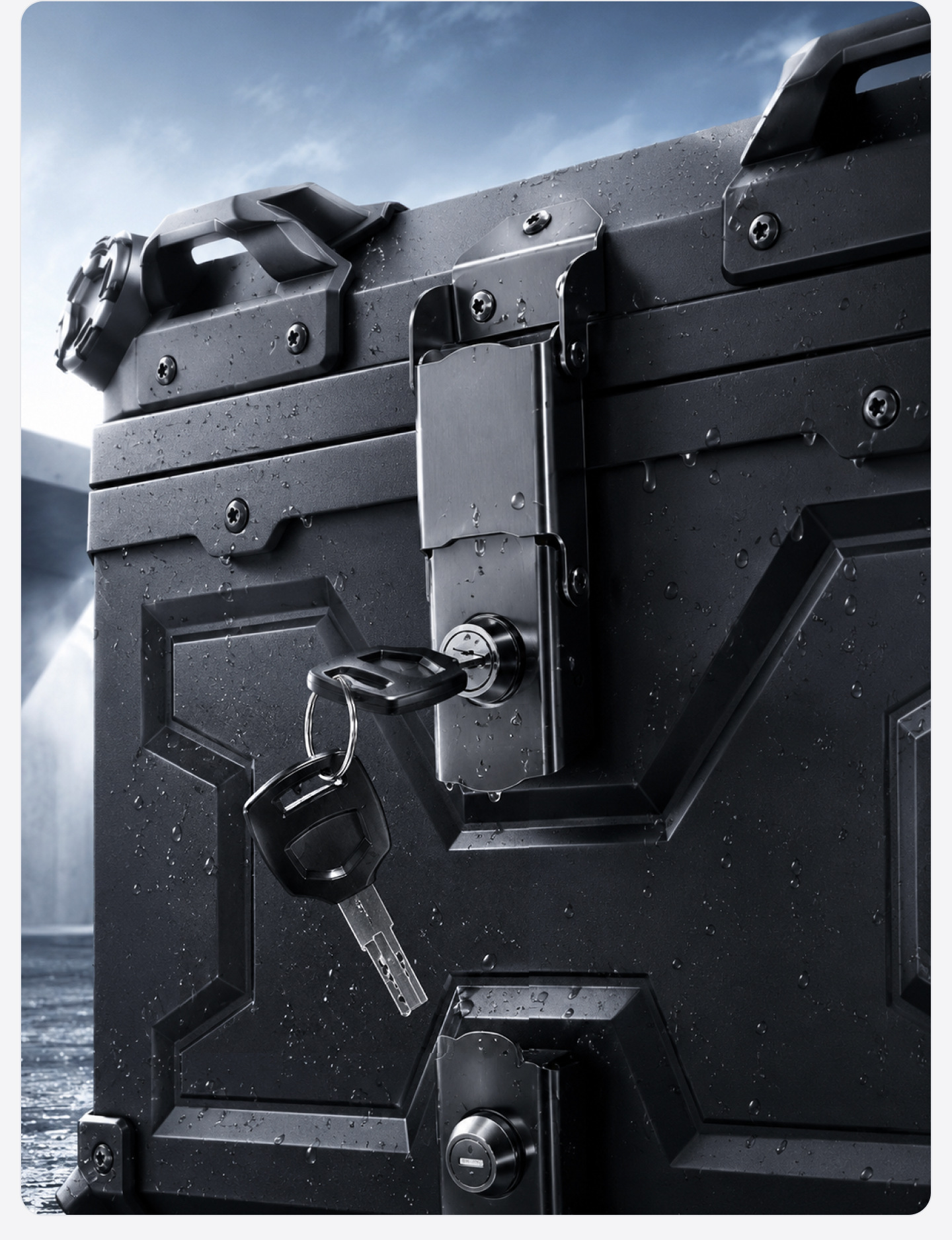 Motorcycle Universal Trunk X Model 45L 55L 65L Non-Aluminum Alloy Pp Rear Trunk No.9 Abs Tool Box