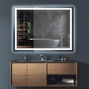 Smart Bathroom Mirror Wall-Mounted Led Mirror Anti-Fog Bathroom Mirror with Light Toilet Bathroom Sink Makeup Mirror