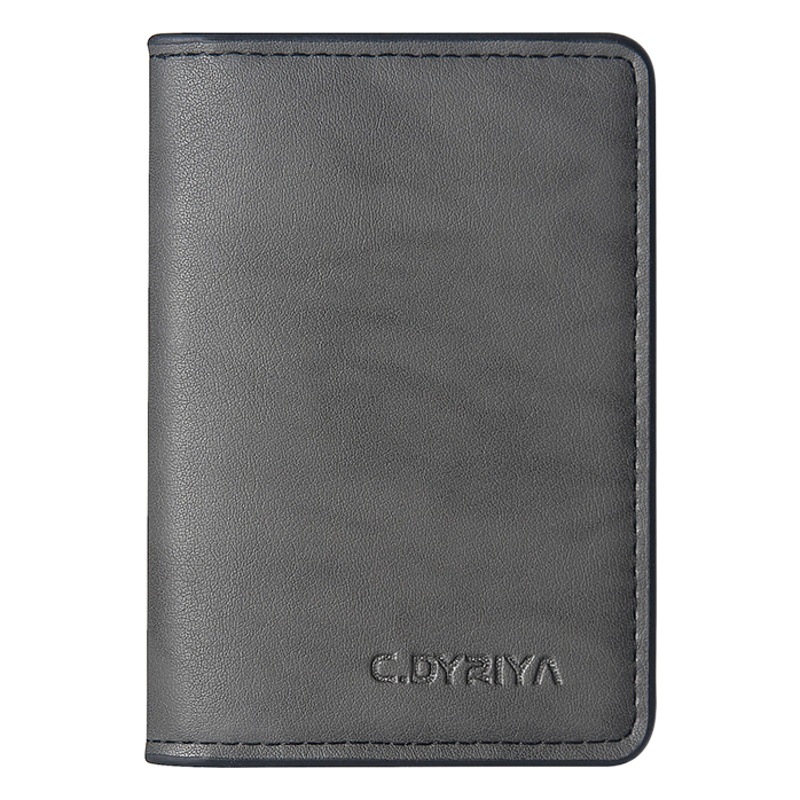 Titular de la tarjeta antirrobo RFID transfronteriza titular de la tarjeta pequeña simple ultrafina para hombres posición de tarjeta múltiple titular de la tarjeta de certificado antidesgaussing de comercio exterior