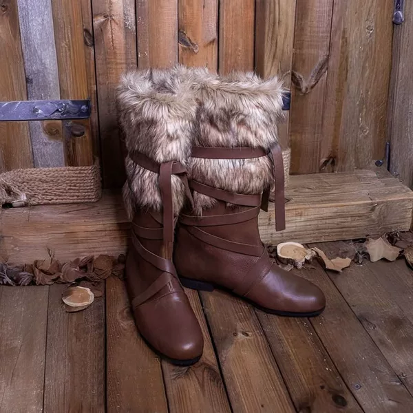 Amazon Independent Site Cross-Border Foreign Trade New Model Medieval Renaissance Viking Barbarian Kummuria Boots