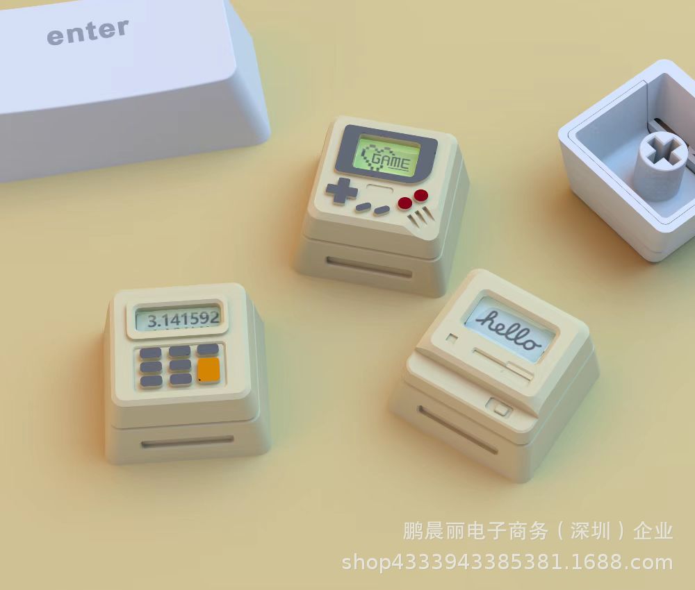 Retro K04 personalidad clásico retro keycap transparente tres en uno teclado mecánico rentable keycap